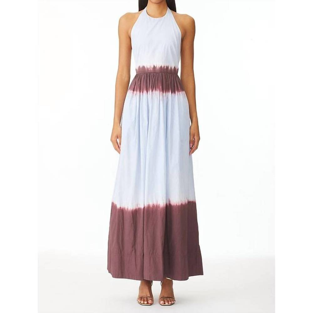 A.L.C. Blue Halter Sundress Resort Wear Maxi